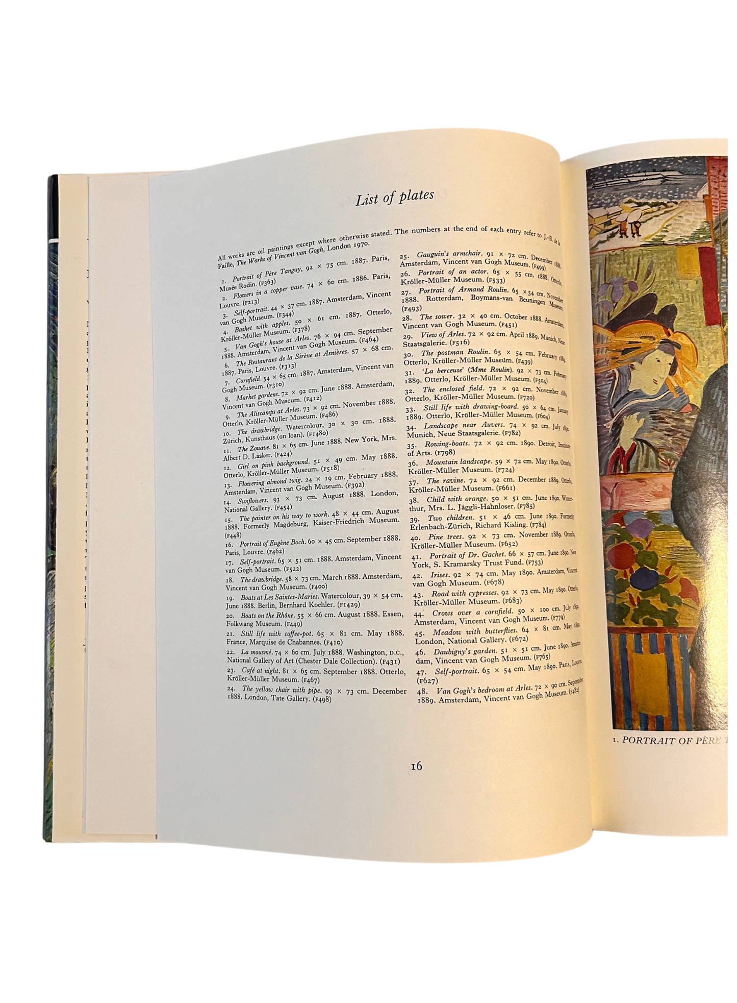 Van Gogh — Phaidon Press (1972) — 48 Full-Color Plates — Excellent Condition